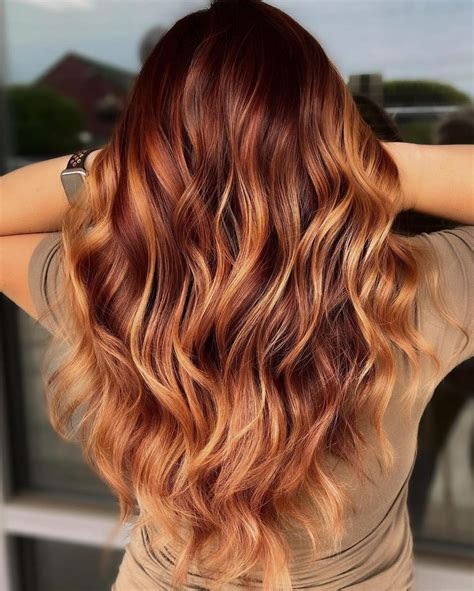 auburn ginger balayage